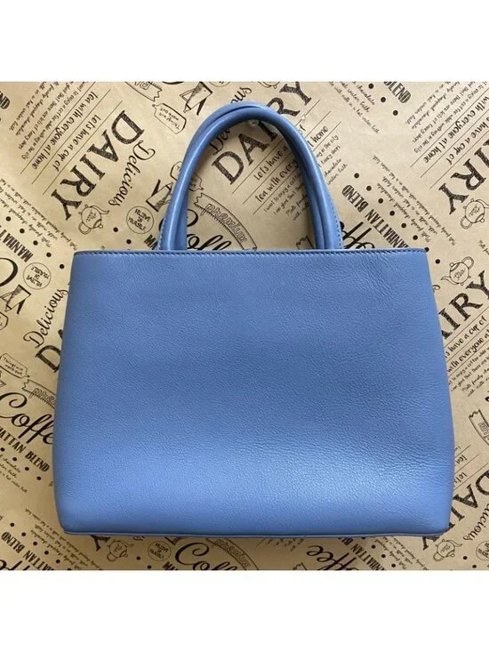 Fendi Handbag Toujour Shoulder Light Blue Formal Travel - Picture 2 of 13